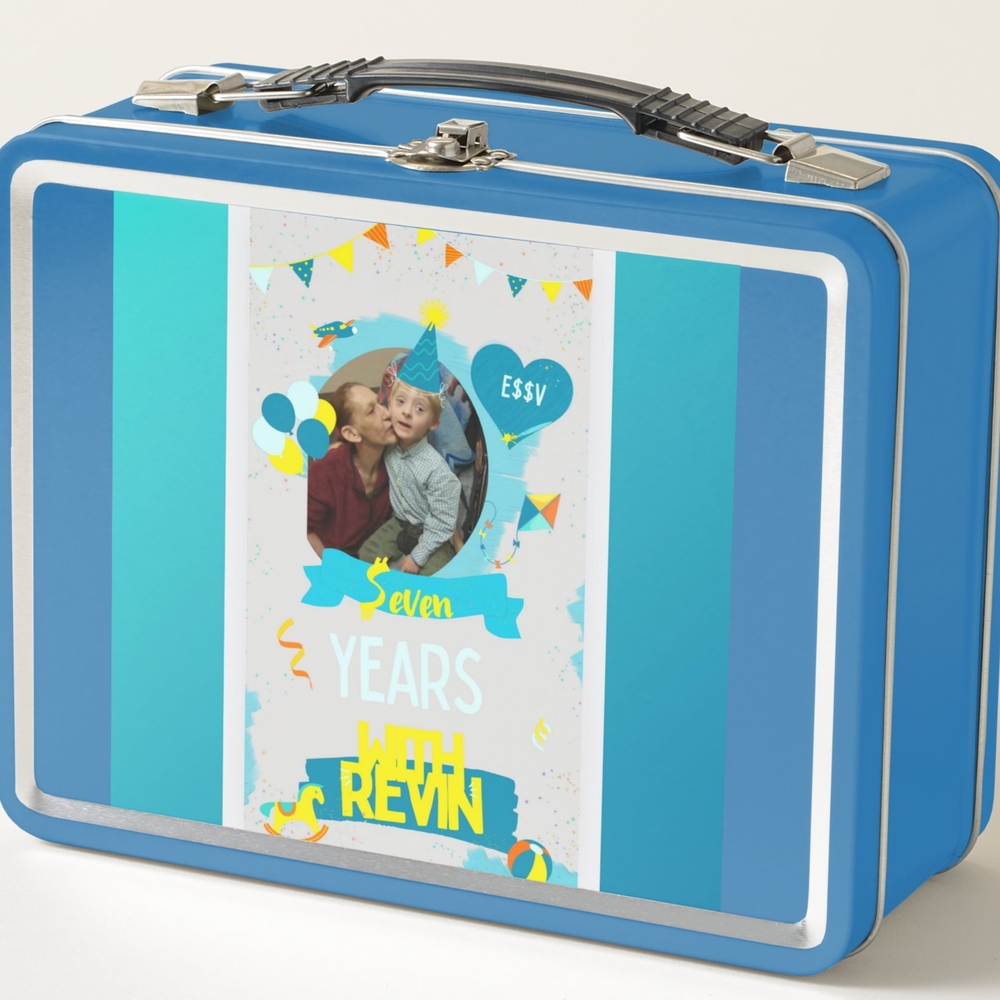 Blue Personalized Kids Lunchbox
